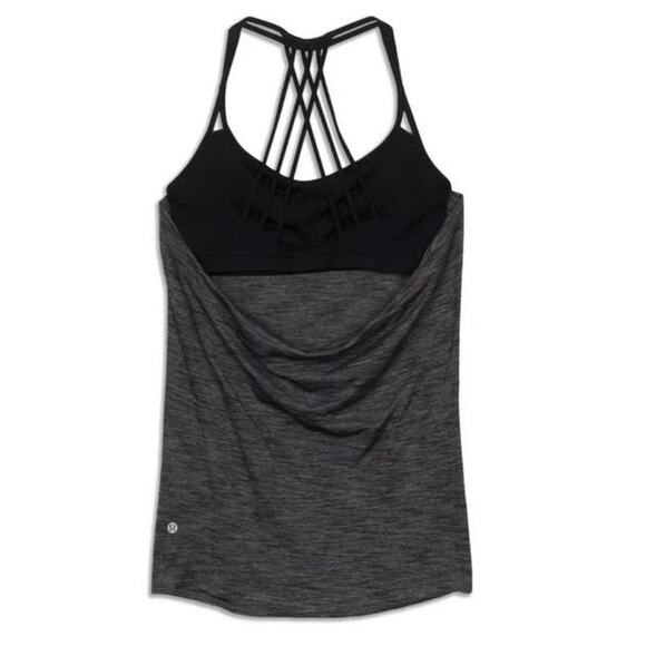 Lululemon Lighten Up Tank in Heathered Black Size 4 - Picture 5 of 6